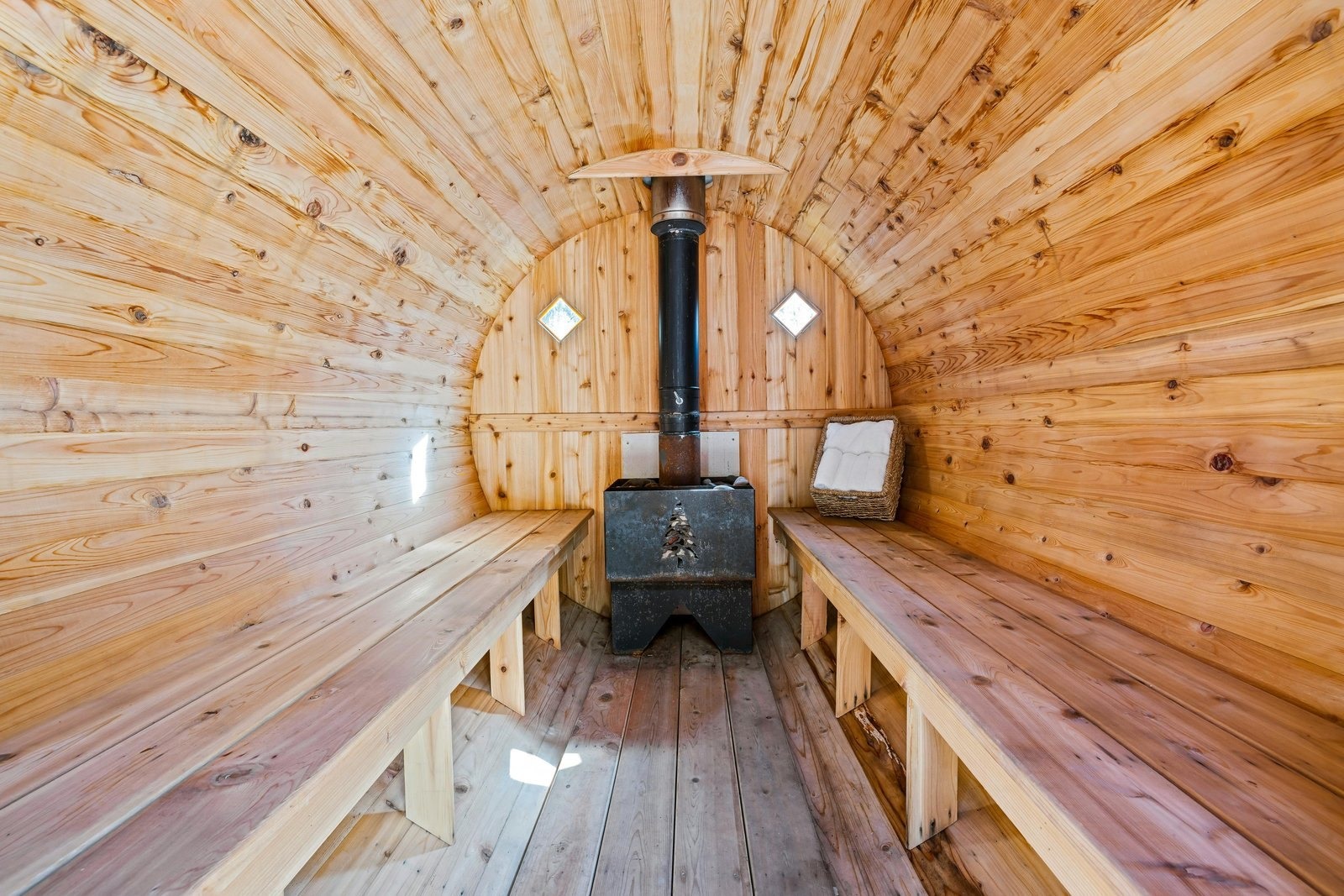 Sauna build detail