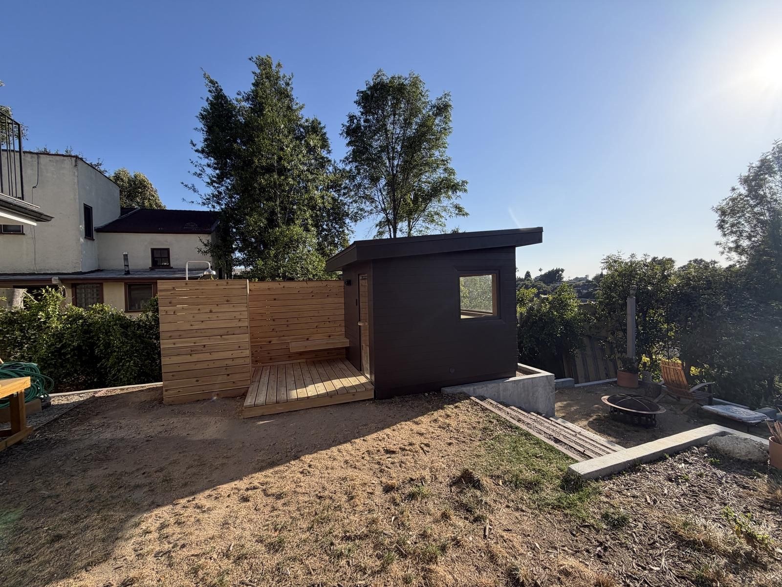 Cabin below the street in Cragmont